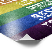 Impression Photo LGBT Pride Moderne Arc-en-ciel (Coin)