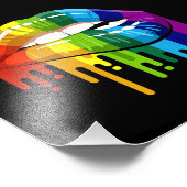 Impression Photo LGBT Rainbow Lip Gay pride (Coin)