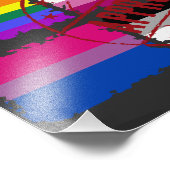 Impression Photo LGBTQ Prière Mois Rayures Indicateurs (Coin)