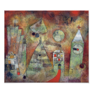 Impression Photo L'Heure fatale, 3 Quarts pour 12 Paul Klee