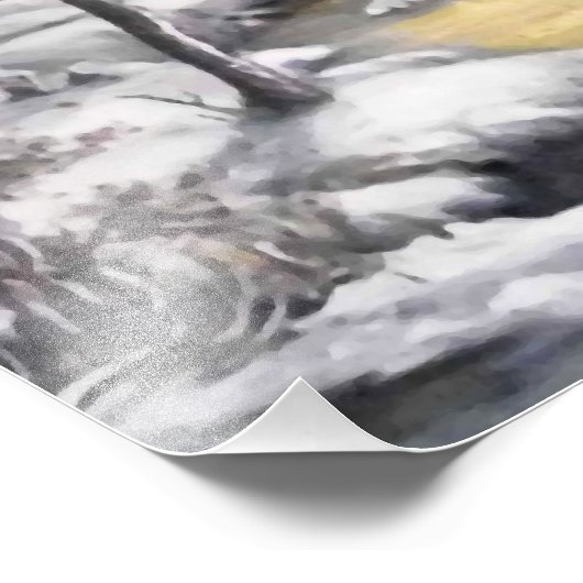 Impression Photo L'hiver dans la forêt (Coin)