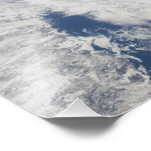 Impression Photo L'horizon terrestre et la noirceur de l'espace 2 (Coin)