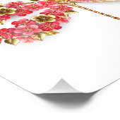 Impression Photo libellule de fleurs avec sakura de bijoux (Coin)