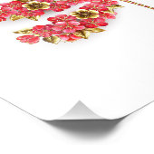 Impression Photo libellule de fleurs avec sakura de bijoux (Coin)