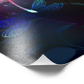 Impression Photo libellule rouge brillante (Coin)