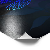 Impression Photo libellule rouge brillante (Coin)