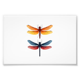 Impression Photo Libellules d'amour enfant petit simple Minimaliste