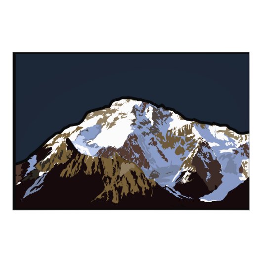 Impression Photo Libérez le Splendor de Broad Peak : Illustré Po (Devant)