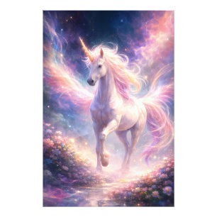 Impression Photo Licorne ailée éthérée de lumière ManJiangHong Fa