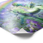 Impression Photo licorne et papillons (Coin)