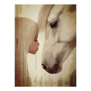 Impression Photo Lien Innocent – L'art de l'enfant et du cheval