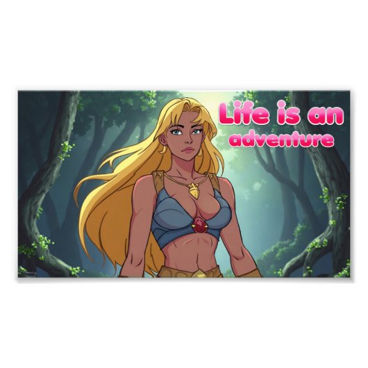 Impression Photo Life is an adventure print (Devant)