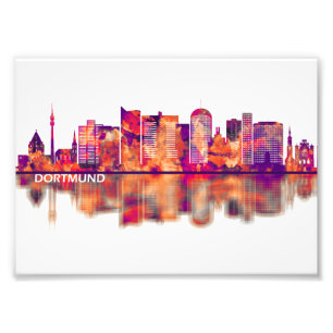 Impression Photo Ligne aérienne Dortmund Allemagne