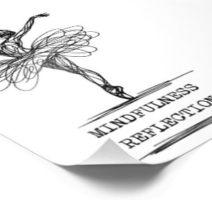 Impression Photo Ligne minimaliste Art Ballerina Dance Design