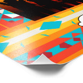 Impression Photo Lignes de formes tribales (Coin)