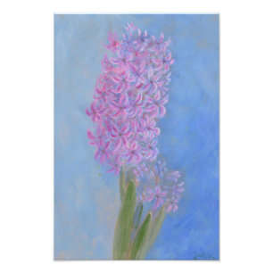 Impression Photo Lilac Hyacinth Fleur Lavande Arrière - plan peintu