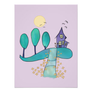 Impression Photo lilas maison