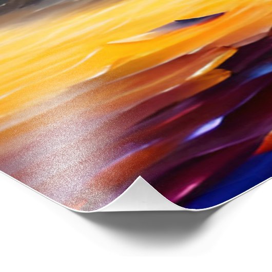 Impression Photo L'île cachée dans l'océan (Coin)