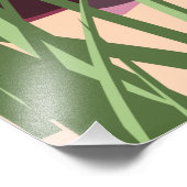 Impression Photo L'île de Hamptons Long NYC, affiche de voyage. (Coin)