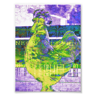 Impression Photo Lime Rooster