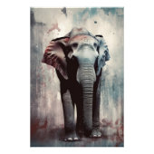 Impression Photo L'impression unique d'éléphant : Rue moderne (Devant)