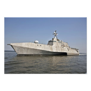 Impression Photo L'indépendance littorale de bateau de combat en