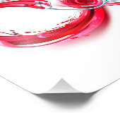 Impression Photo L'infini avec du vin rouge (Coin)