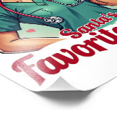 Impression Photo L'infirmière préférée de père Noël (Coin)