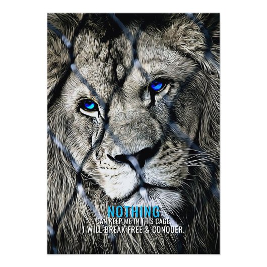 Impression Photo Lion Break Gratuit (Devant)