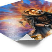 Impression Photo Lion Cyber des Terres Désolées (Coin)