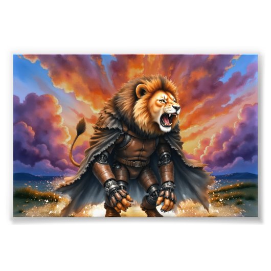 Impression Photo Lion Cyber des Terres Désolées (Devant)