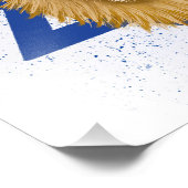 Impression Photo Lion moderne de Juda. Étoile de David (Coin)