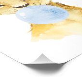 Impression Photo Lion, Safari, gomme à bulles bleues, Garçon (Coin)