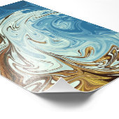 Impression Photo Liquide pour motif abstrait (Coin)