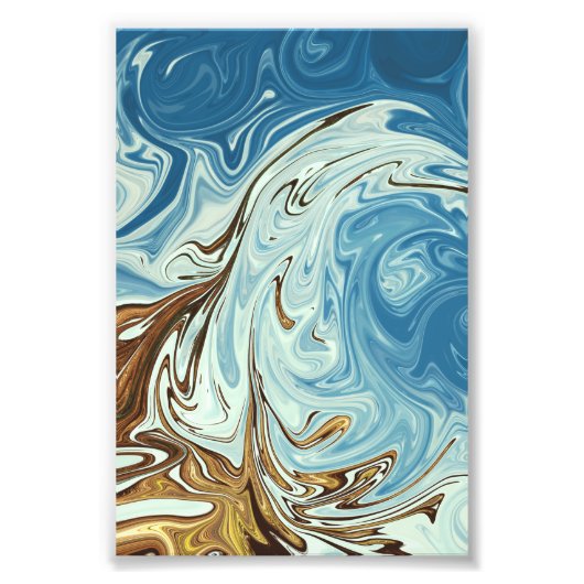 Impression Photo Liquide pour motif abstrait (Devant)
