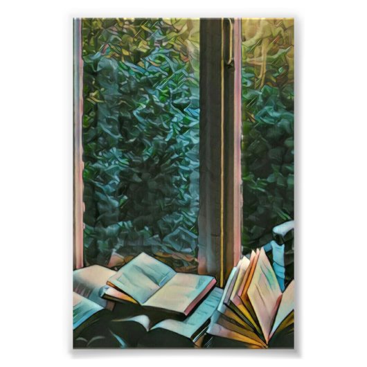 Impression Photo Lire un cadeau d'illustration (Devant)