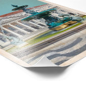 Impression Photo Lisbonne Affiche de voyage Théâtre D. Maria II, Po (Coin)