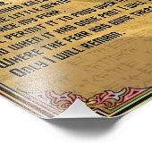 Impression Photo Litany Against Fear Shai Hulud et Fremen Text (Coin)