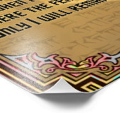 Impression Photo Litany Against Fear Shai Hulud et Fremen Text (Coin)