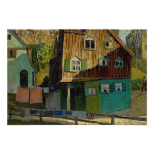 Impression Photo Literie rouge par Grant Wood