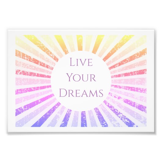 Impression Photo Live Your Dream Art Print (Devant)