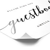 Impression Photo Livre d'or Signe Choisissez Votre Taille Script Mo (Coin)