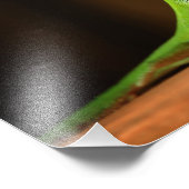 Impression Photo Lizard d'oignon vert avec Thraot rouge (Coin)