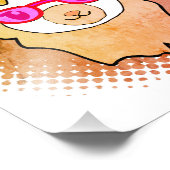 Impression Photo Llama Cute Avec Verres Dessin (Coin)