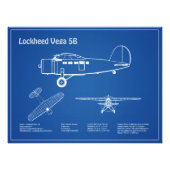 Impression Photo Lockheed Vega 5B - Plans d'avion AD (Devant)