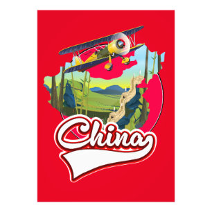 Impression Photo logo carte de voyage Chine