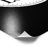 Impression Photo Logo de marque noire | Entreprise (Coin)