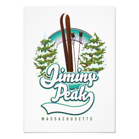 Impression Photo logo de ski de jiminy peak massachusetts (Devant)