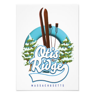 Impression Photo Logo de ski Otis Ridge Massachusetts