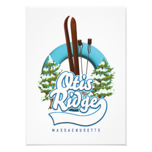 Impression Photo Logo de ski Otis Ridge Massachusetts
